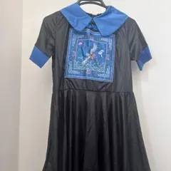 キョンシー チャイナドレス コスプレ ブルー ブラック 小物付き