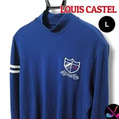 【いいパパ】LouisCastelルイカステルモックネック長袖Lネイビーゴルフ
