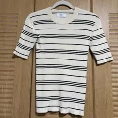 azul by moussy 半袖ボーダーニット　Mのサムネイル