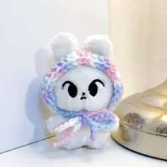 ぬい服 編み物 イヤーマフ ヘッドドレス 10cm (No.103)
