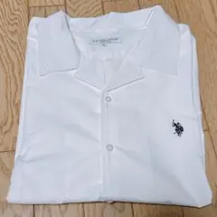 U.S. POLO ASSN ワンポイント刺繍ブロードオープンカラーシャツのサムネイル