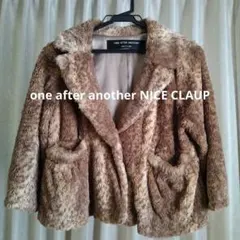 one after another NICE CLAUPフェイクファーコート