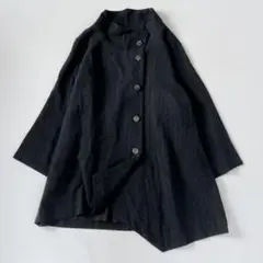 慈雨 コート 薄手 羽織り L 黒 ライトアウター ゆったり センソユニコ 慈雨 コート 薄手 羽織り L 黒 ライトアウター ゆったり