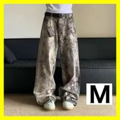 リアルツリー カモ ワイドパンツ M カーゴ ストリート Y2K 韓国 軍パン