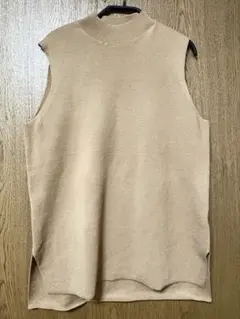 UNIQLO ノースリーブニット ベスト モックネックネック L