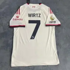 25-26リバプール 白色シャツ WIRTZ 7