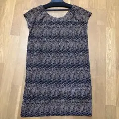 TIENSecoute ブラック　ベージュ　ワンピース　チュニック　2way M