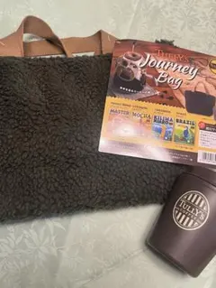 【新品未使用】TULLY'S COFFEE　ボアバッグ&タンブラー