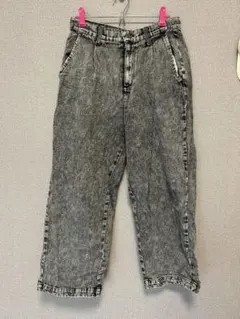 Beno ワイドパンツ Sサイズ グレー系 デニム風