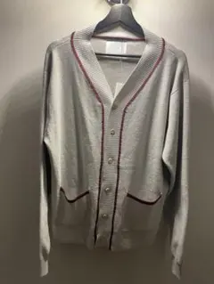 WHIMSY グレー ボタン付きカーディガン L