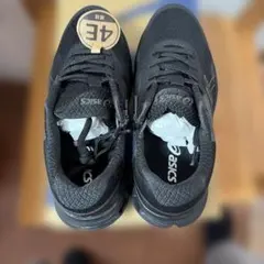 asics ブラック スニーカー 4E 幅広