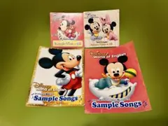 ディズニー英語教材CD2枚＆DVD2枚、教本2冊サンプルセット
