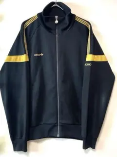 希少✨西ドイツデサント製 アディダス テクノトラックジャケット黒金70s80s