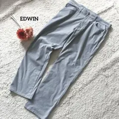 EDWIN カジュアルパンツ 2L クールフレックス 清涼素材 グレー チノパン