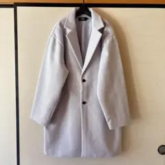 新品★AZUL by MOUSSY メンズ　チェスターコート M ライトグレー