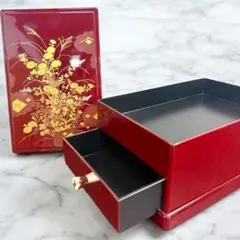 昭和レトロ　手許箱　引き出し付き　文箱　小物入れ　プラスチック製　ビンテージ