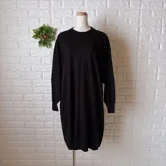 a1458 アーバンリサーチドアーズ クルーネック ロングニットワンピ 完売品