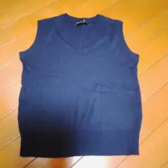 BASIC PLAIN ネイビー Vネックベスト140