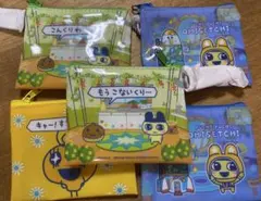 プチプチおみせっち たまごっち サンキューマート フラットポーチ 4点セット