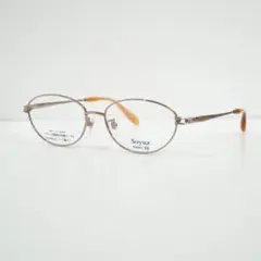 新品 日本製 グリーン×ゴールド チタン レディース眼鏡 レンズ交換可 