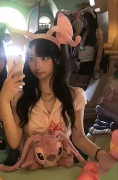 ディズニー　エンジェル（スティッチ）　カチューシャ　ぬいぐるみ 　Disney