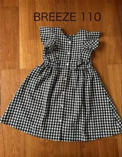 BREEZE ギンガムチェックワンピース120センチ