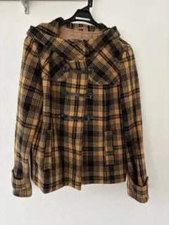 COMME CA ISM フード付きダッフルコート ショートM