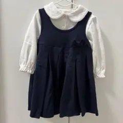 お受験ワンピース　ブラウスセット