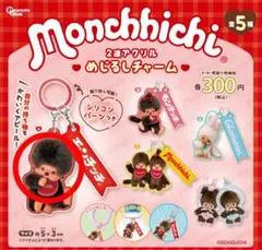 Monchhichi 2連アクリルめじるしチャーム１点