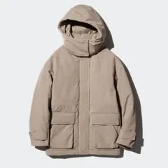 ハイブリッドダウンコート ベージュ WOMEN S