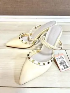 【新品未使用タグ付き】ESPERANZA ポインテッドトゥ ピンヒール　ミュール