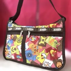 『美品』LeSportsac デラックスエブリデイカラフルショルダーバッグ