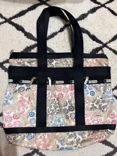レスポートサック　花柄 ハートデザイン ショルダーバッグ