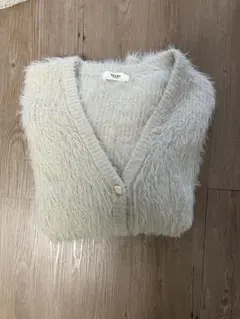 BEAMS アイボリー フワフワ カーディガンのサムネイル