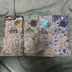 光るジュエルプチドロップシール　4枚セット