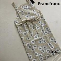 Francfranc☆ブルームエプロン　ベージュのサムネイル