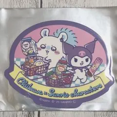 ちいかわ×サンリオ　スマホに貼れるサイズのステッカー　モモンガ　クロミのサムネイル