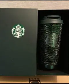 2025 スタバ ホリデー ステンレスタンブラー ラインストーン473ml