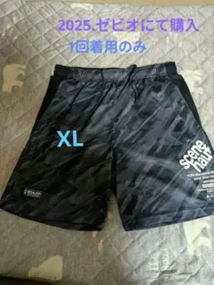 GIRAUDM 迷彩柄ショートパンツ XL　グレー×黒　1回着用のみ