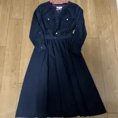 Debut de Fiore ネイビーワンピース ベルト付き