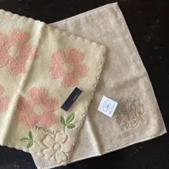 未使用　renoma LAURA ASHLEY タオルハンカチ 2枚セット