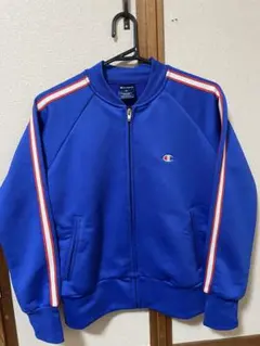 Champion ブルー ストライプ ジャージ M