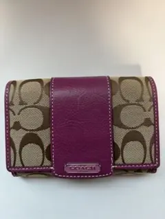 COACH財布ぺネロピ シグネチャー コンパクト