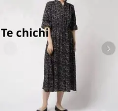 テチチ ジョーゼット花柄マキシワンピース