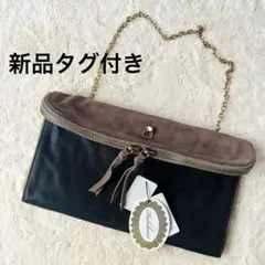 新品 Hashibami ハシバミ レザー チェーン ショルダーバッグ A4のサムネイル