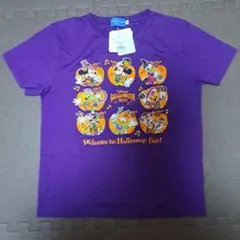 タグ付き ディズニー ハロウィン ティシャツ Tシャツ　150 紫