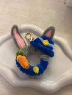 ハンドメイド　ズートピア　ジュディ風　キーホルダー　ストラップ　チャーム