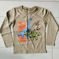 恐竜プリント 長袖カットソー 120サイズ