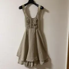 axes femme オリーブ ノースリーブチュニック - メルカリ