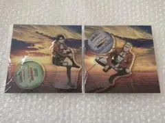 超貴重！進撃の巨人 リヴァイ 微笑み スクエア缶バッジ ジョイポリス 超貴重！進撃の巨人 リヴァイ 微笑み スクエア缶バッジ ジョイポリス